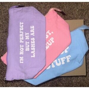 Cosmetic/Travel/Brush Bags 3 Colors Accessories/Pencil Pouch Zip Closure Bags